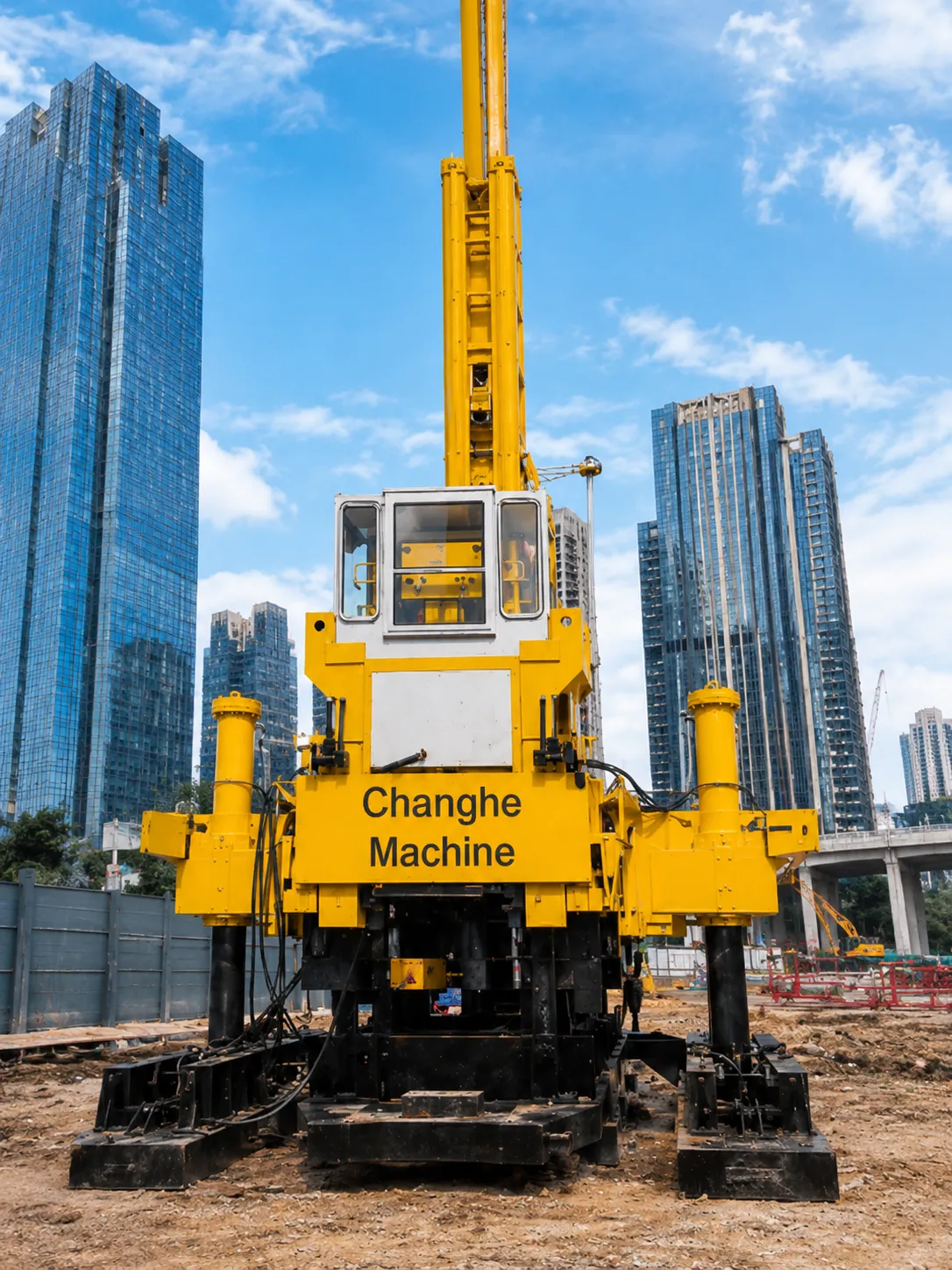 เครื่องกดเสาเข็มไฮดรอลิก (Hydraulic Static Pile Driving) จาก MPA Construction รับเหมากดเสาเข็ม ไร้เสียง ไร้แรงสั่นสะเทือน